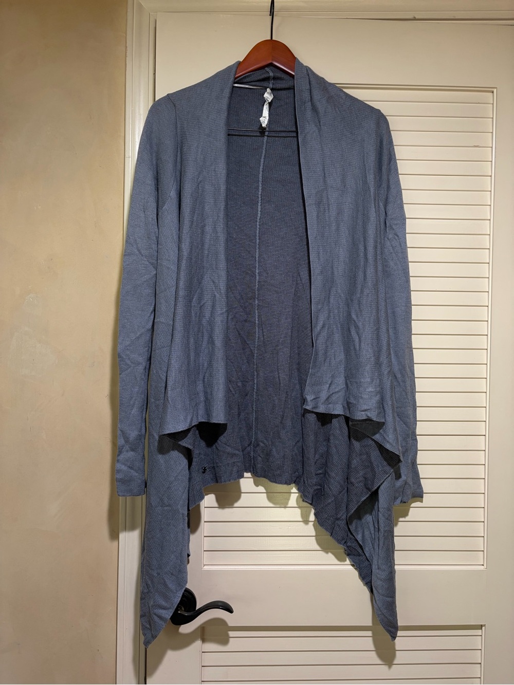 Lululemon Universal Wrap Cashmere blend Cardigan Draped Waterfall Sweater 6